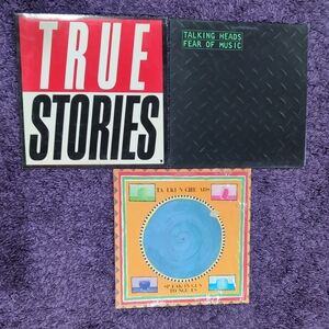 Vintage Talking Heads Record Lot Speaking In Tongues,True Stories, Fear Of Music